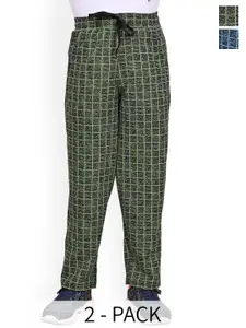 BAESD Boys Pack Of 2 Checked Track Pant
