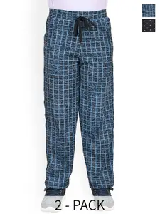 BAESD Boys Pack Of 2 Printed Mid Rise Track Pants