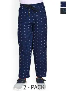 BAESD Boys Pack Of 2 Checked Dry-Fit Track Pants