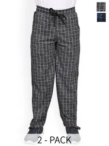 BAESD Boys Pack Of 2 Printed Mid Rise Track Pants