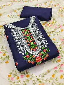 Peachmode Embroidered Pure Cotton Unstitched Dress Material