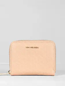 Van Heusen Women Geometric Printed Zip Around Wallet