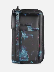 Van Heusen Women Abstract Printed PU Zip Around Wallet