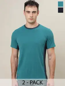 Technosport Pack Of 2 Antimicrobial & Anti Odour Sports T-Shirts