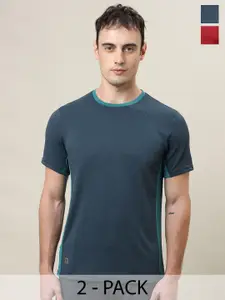 Technosport Pack Of 2 Antimicrobial & Anti Odour Sports T-Shirts