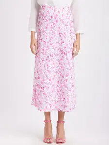 FableStreet Women Floral Printed Midi A-Line Skirt