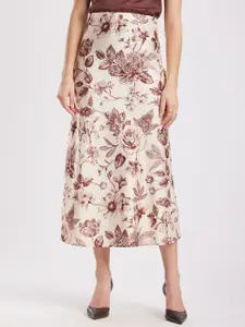 FableStreet Women Floral Maxi A-Line Skirt