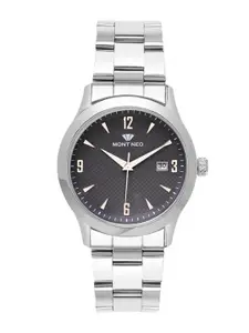 MONT NEO Men Stainless Steel Bracelet Style Straps Analogue Watch 8010E-M1115
