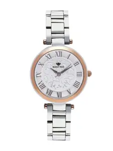 MONT NEO Women Dial & Stainless Steel Bracelet Style Straps Analogue Watch 7502T-M1603