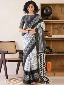 Saree mall Poly Cotton Bagru Ready To Wear Saree