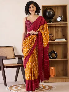 Saree mall Bagh Poly Cotton Ready to Wear Bagh Sarees
