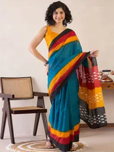 Saree mall Poly Cotton Ready To Wear Bagh Saree
