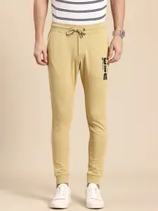 Being Human Printed Detail Pure Cotton Joggers