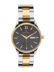 MONT NEO Men Printed Dial & Stainless Steel Bracelet Style Watch 8007T-M1204