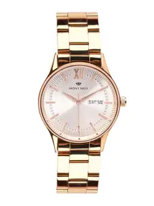 MONT NEO Men Stainless Steel Bracelet Style Straps Analogue Watch 8007T-M3303