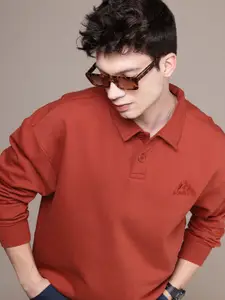 WROGN Polo Collar Oversized Sweatshirt