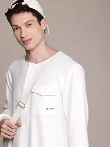 WROGN Henley Neck Sweatshirt