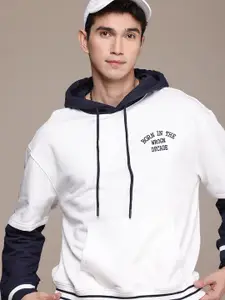 WROGN Embroidered Detailed Hooded Sweatshirt