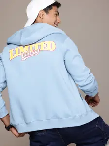 WROGN Typography Printed Hooded Sweatshirt