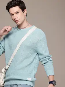 WROGN Cable Knit Oversized Pullover Sweater