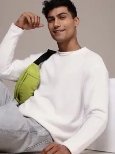 WROGN Oversized Knitted Pullover Sweaters