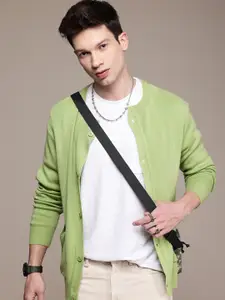 WROGN Round Neck Cardigan