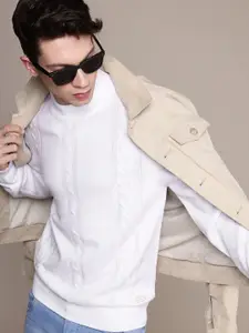 WROGN Cable Knitted Pullover Sweater