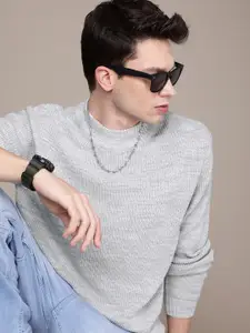 WROGN Cable Knitted Pullover Sweater