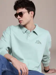 WROGN Polo Collar Oversized Sweatshirt