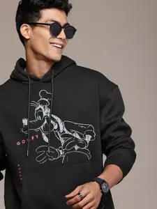 WROGN Goofy Printed Oversized Hooded Pullover Sweatshirt