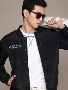 WROGN Mandarin Collar Bomber Jacket