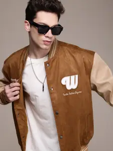 WROGN Embroidered Detail Oversized Varsity Jacket