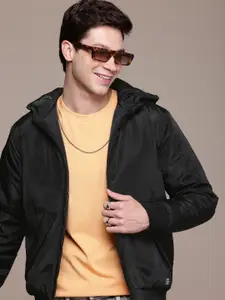 WROGN Hooded Padded Bomber Jacket