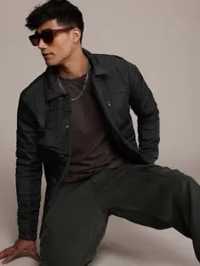 WROGN Spread Collar Quilted Jacket