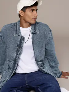 WROGN Pure Cotton Oversized Fit Denim Jacket