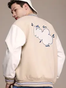 WROGN Stand Collar Oversized Bomber Jacket