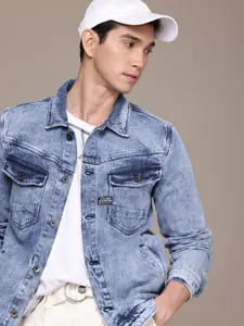 WROGN Pure Cotton Faded Denim Jacket