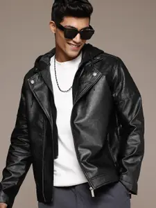 WROGN Hooded Biker Jacket