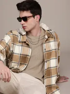 WROGN Checked Tailored Jacket With Detachable Hood