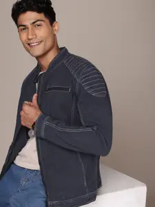 WROGN Band Collar Denim Jacket