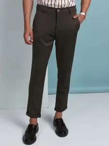 HIGHLANDER Men Knitted Slim Fit Chinos Trouser