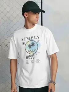 HIGHLANDER Simply Happy Moment Typography T-shirt
