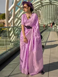 Mitera Woven Design Zari Silk Blend Banarasi Saree