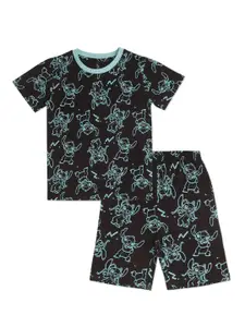 earth conscious Boys Graphic Printed Pure Cotton T-shirt With Short