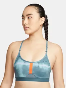 Nike Indy Women's Light-Support Padded All-Over Print Sports Bra