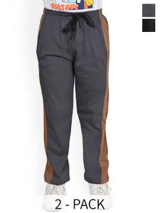 BAESD Boys Pack Of 2 Side Panel Detail Pure Cotton Track Pants