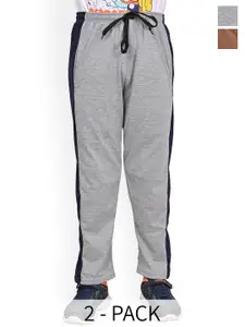 BAESD Boys Pack Of 2 Side Panel Detail Pure Cotton Track Pants