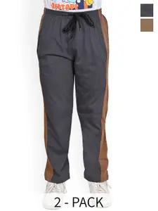 BAESD Boys Pack Of 2 Side Panel Detail Pure Cotton Track Pants