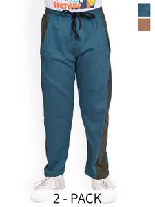 BAESD Boys Pack Of 2 Side Panel Detail Pure Cotton Track Pants