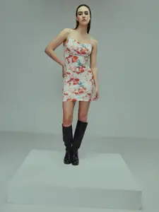 TANDUL Floral Print Sheath Dress